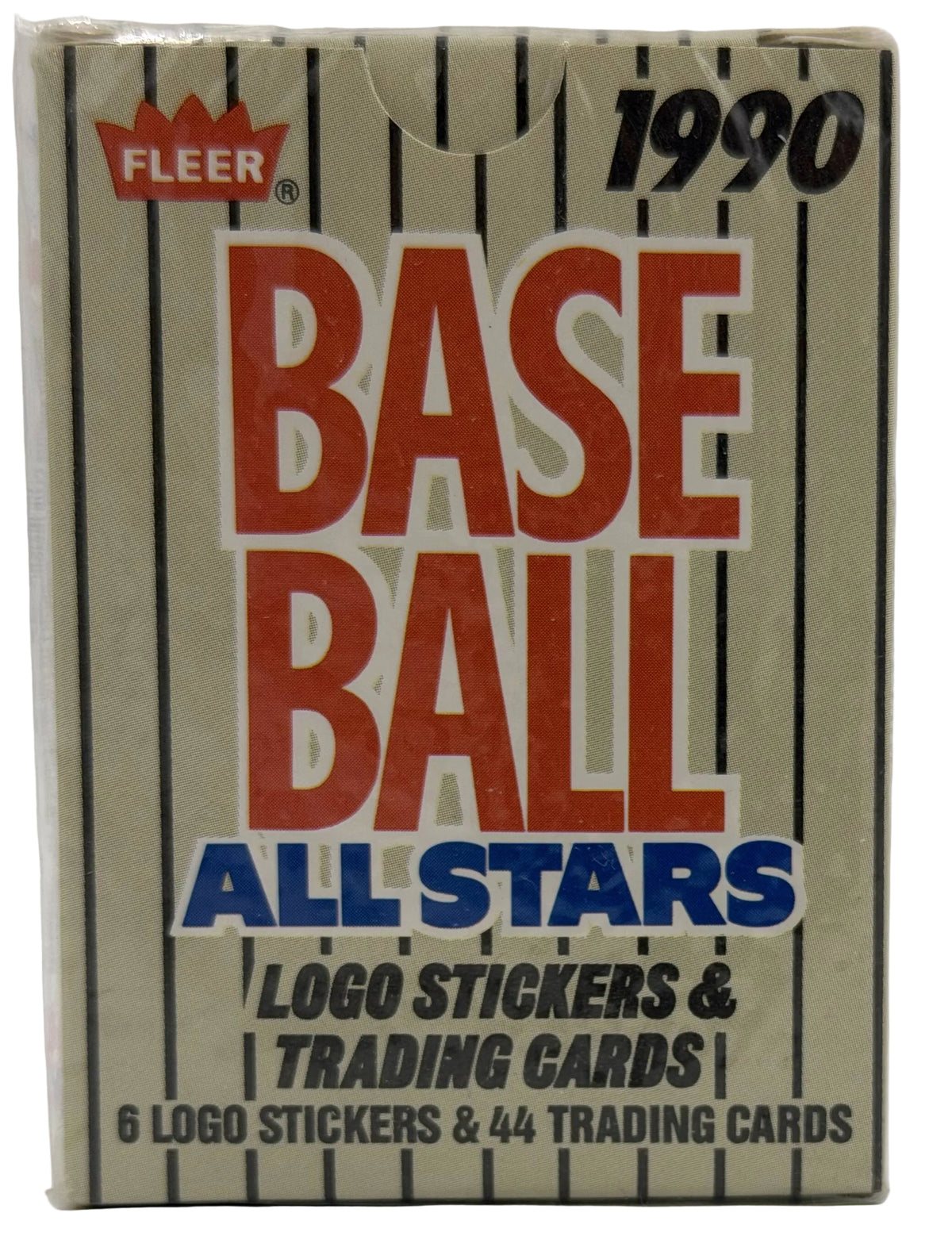 1990 Fleer Baseball All-Stars Complete Set (44 Cards and 6 Logo Stickers) Sealed