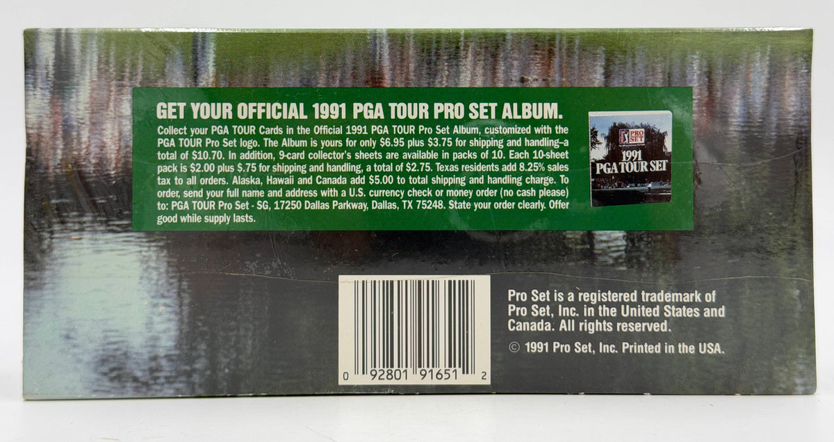 1991 Pro Set PGA Tour Golf Complete Factory Set (Sealed 285 Cards) John Daly Rookie