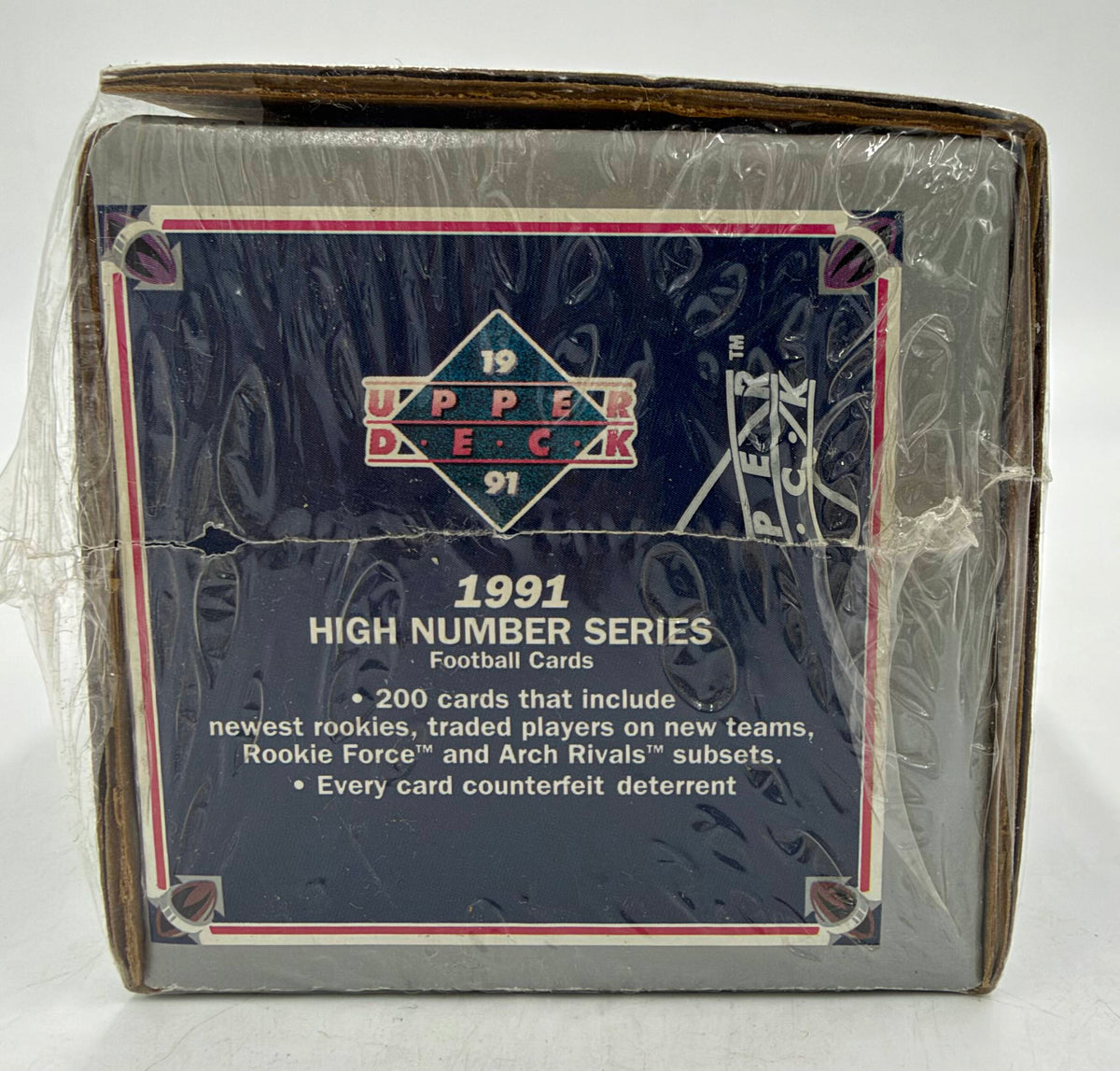 1991 Upper Deck NFL Football Premiere Edition High Number Series Complete Factory Set (200 Cards) - Brett Favre Rookie - Sealed
