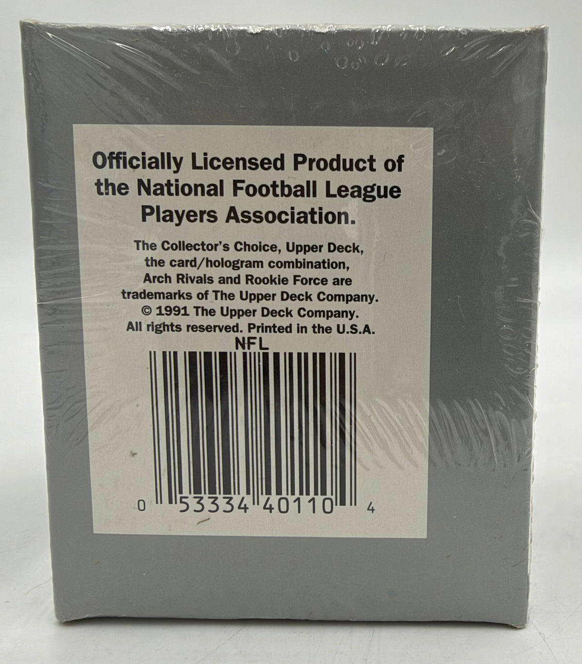 1991 Upper Deck NFL Football Premiere Edition High Number Series Complete Factory Set (200 Cards) - Brett Favre Rookie - Sealed