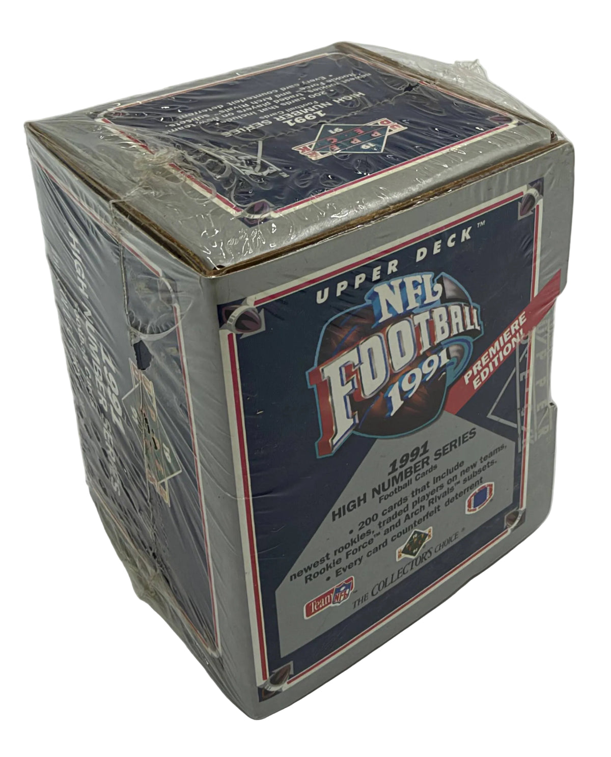 1991 Upper Deck NFL Football Premiere Edition High Number Series Complete Factory Set (200 Cards) - Brett Favre Rookie - Sealed