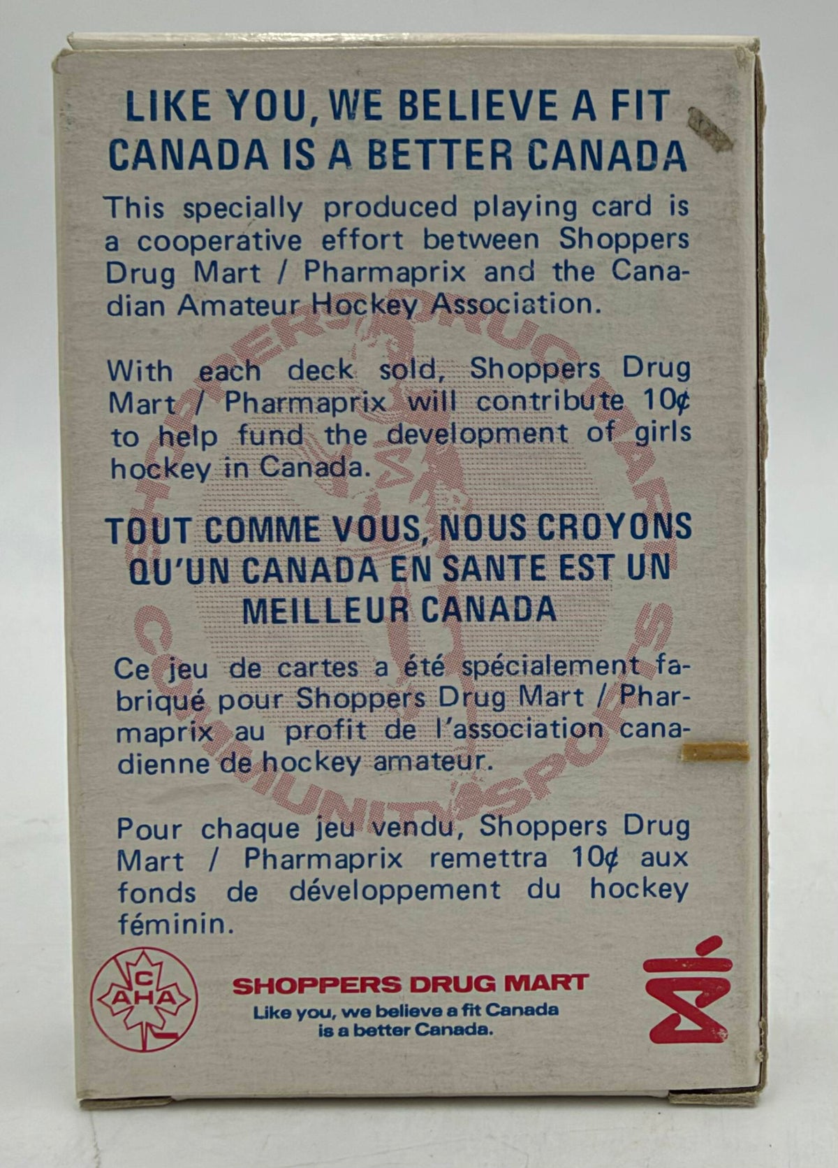 Vintage 1982/83 Shoppers Drug Mart / CAHA Hockey Playing Cards (Mike Bossy Deck) - Rare Canadian Collectible