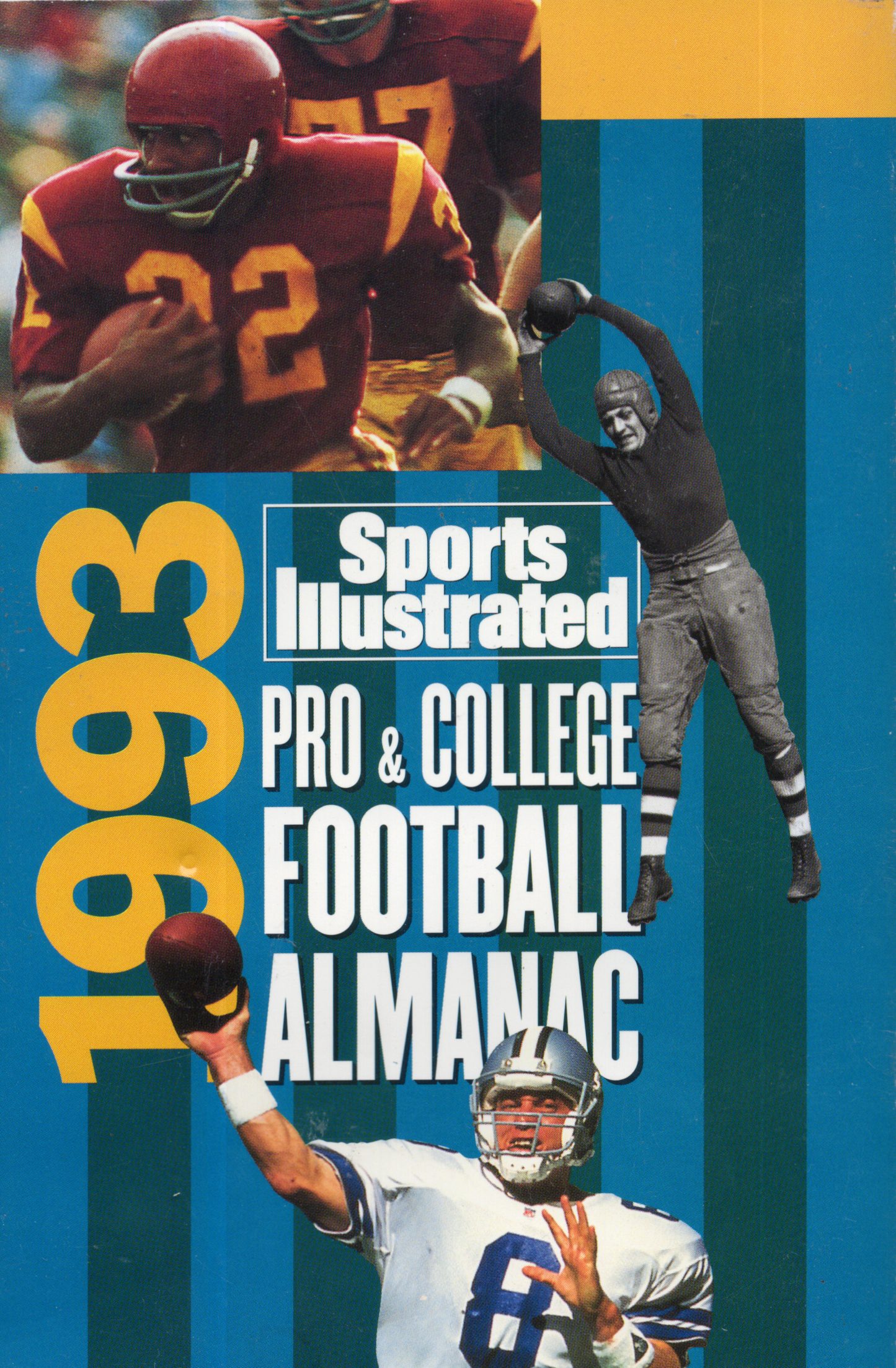 1993 Sports Illustrated Pro & College Football Almanac Vintage Paperback Book