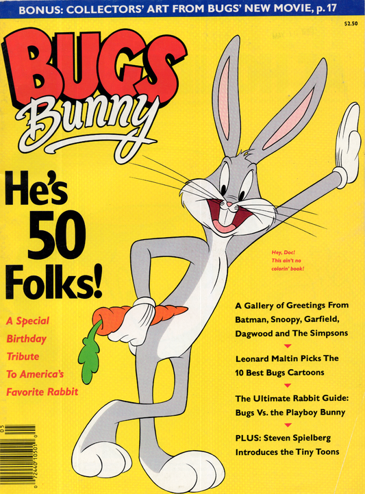 1990 Starlog Group Inc. Bugs Bunny: He's 50, Folks! Vintage Magazine