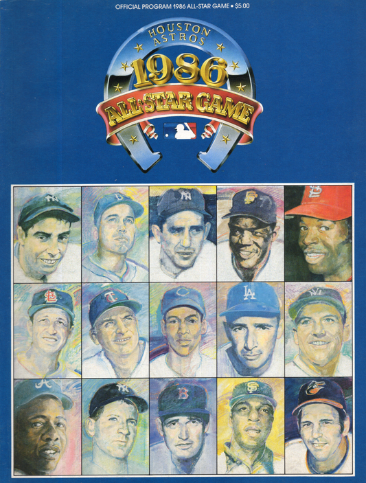 1986 MLB All-Star Game Official Vintage Souvenir Program (July 15 1986) Houston Astrodome