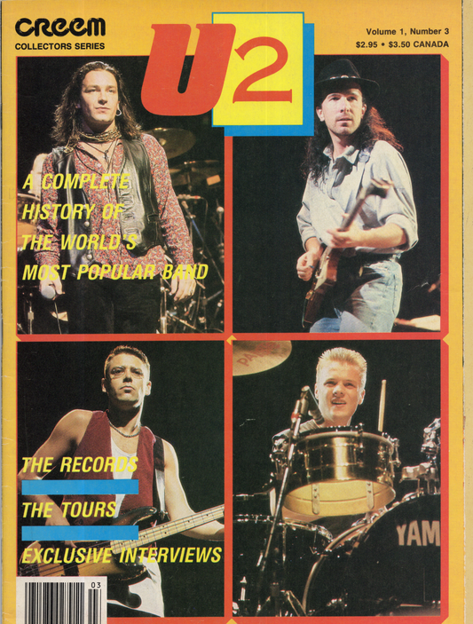 Vintage Creem Collectors Series U2 Pop Rock Magazine – Volume 1, Number 3 (Fall, 1990)