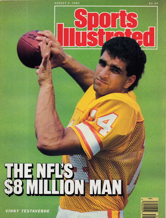1987 Sports Illustrated Magazine- Vinny Testaverde "The NFL's $8 Million Man" Cover Newsstand Edition