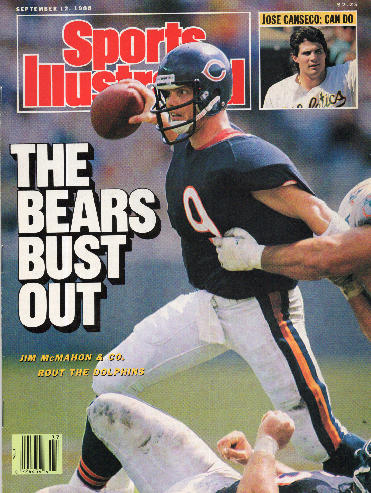 1985 Sports Illustrated Magazine Jim McMahon Chicago Bears- The Bears Bust Out Newsstand Edition