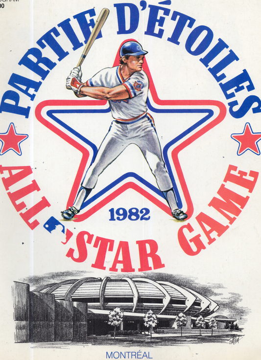 Vintage '82 MLB All-Star Game Official Program | Montreal Olympic Stadium Souvenir (July 12, 1982)