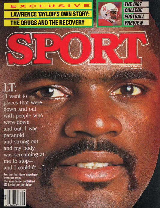 Vintage September 1987 SPORT Magazine – Lawrence Taylor Cover (LT’s Own Story Newsstand Edition