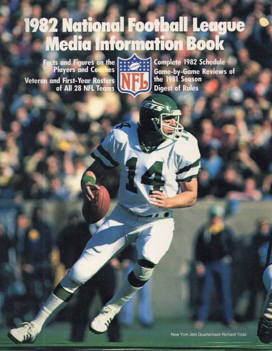 Vintage 1982 National Football League Media Information Book (Richard Todd Cover)
