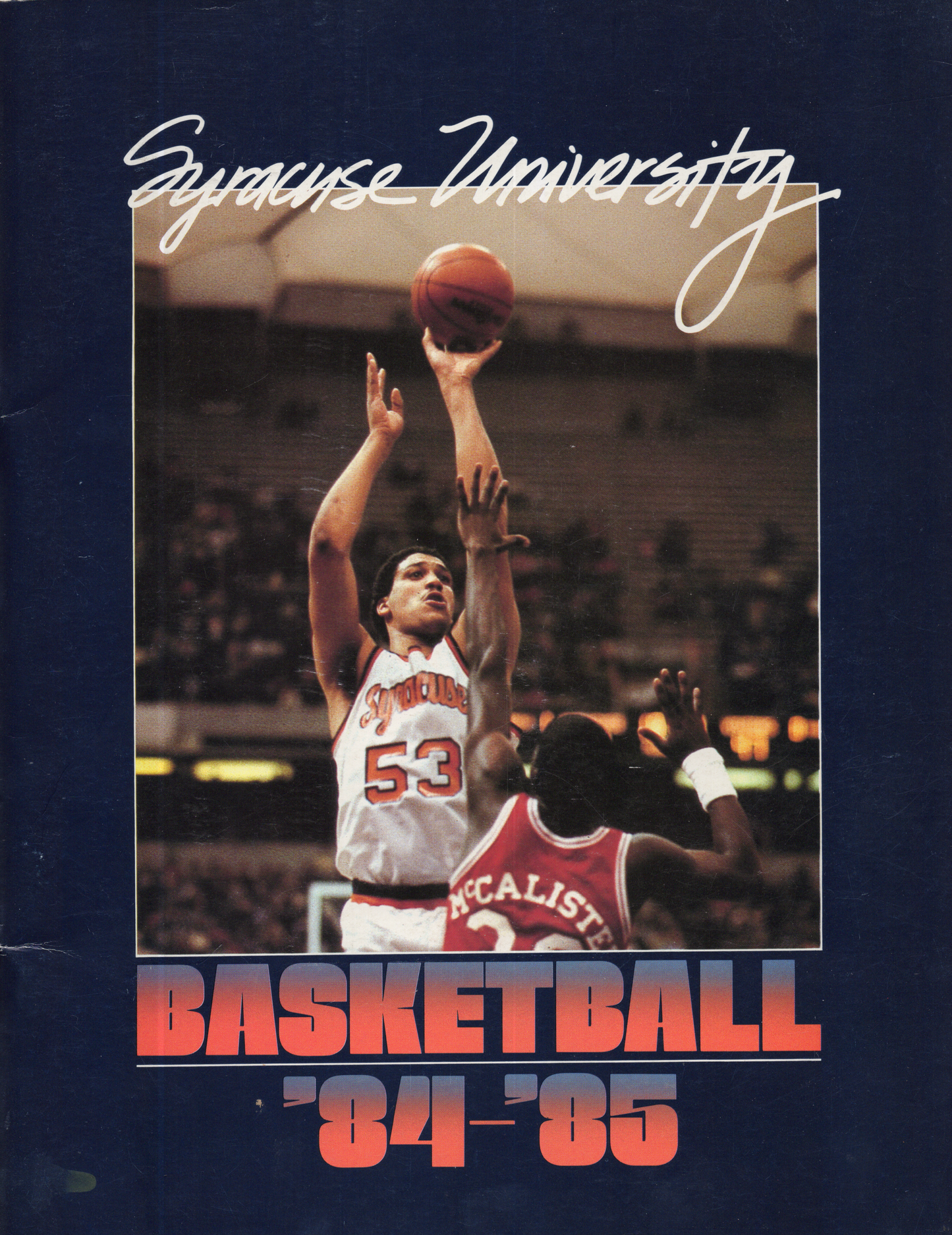 Vintage 1984-85 Syracuse Orangemen Basketball Media Guide College Basketball