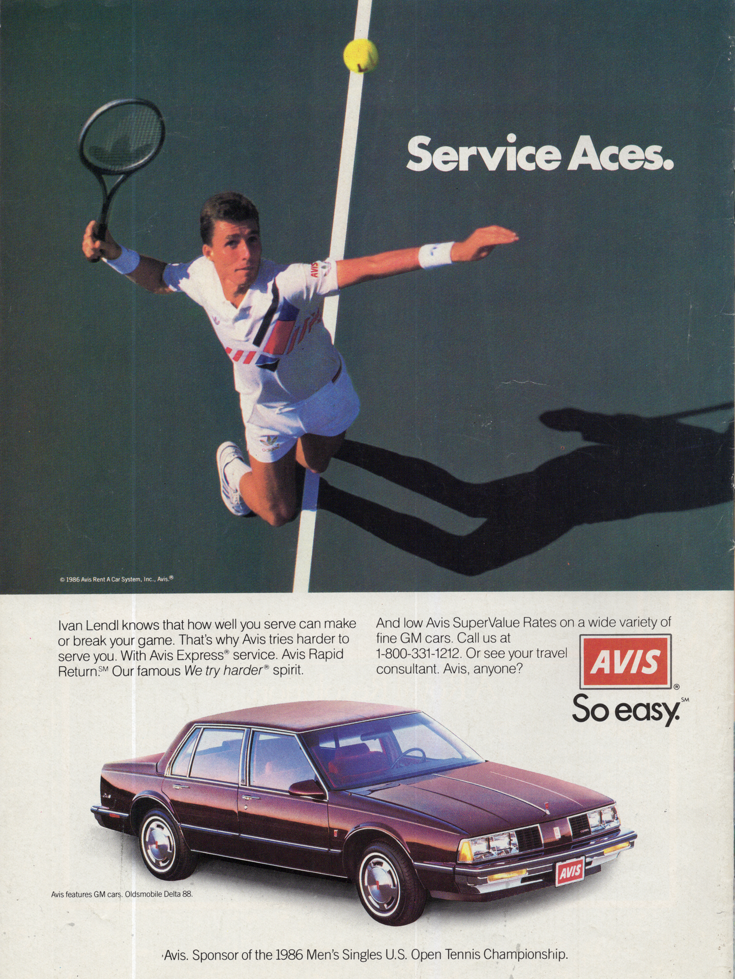 Vintage 1986 U.S. Open Tennis Guide – Hana Mandlikova Cover (New York Times Advertising Supplement)