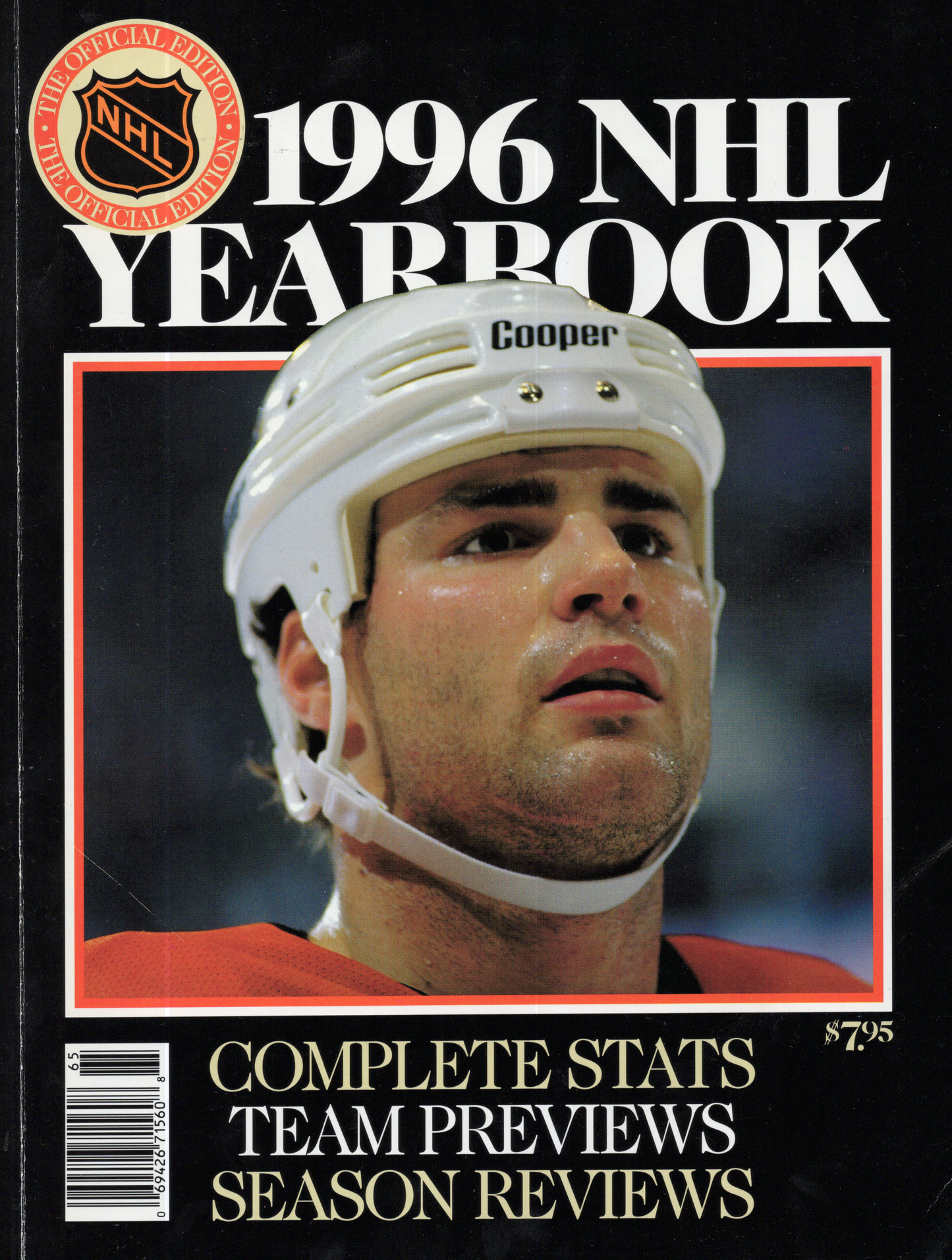 Vintage 1996 NHL Official Yearbook – Eric Lindros Cover (Complete Stats & Team Previews Edition)