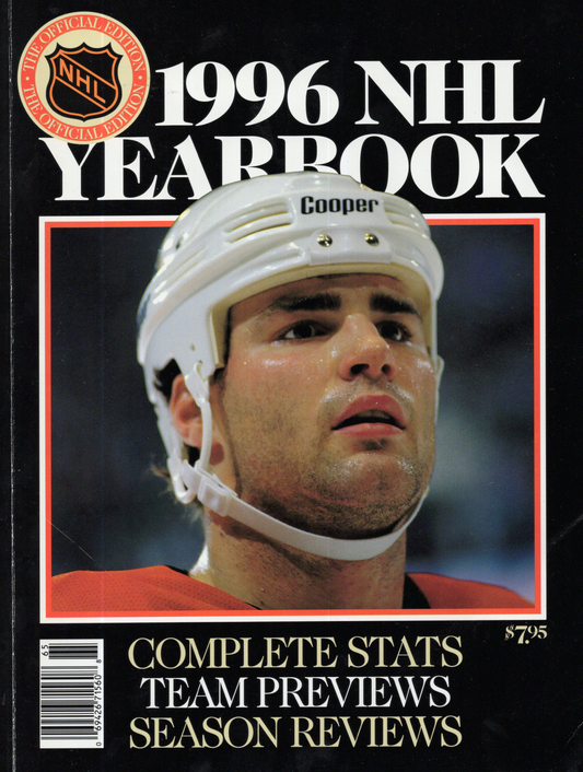 Vintage 1996 NHL Official Yearbook – Eric Lindros Cover (Complete Stats & Team Previews Edition)