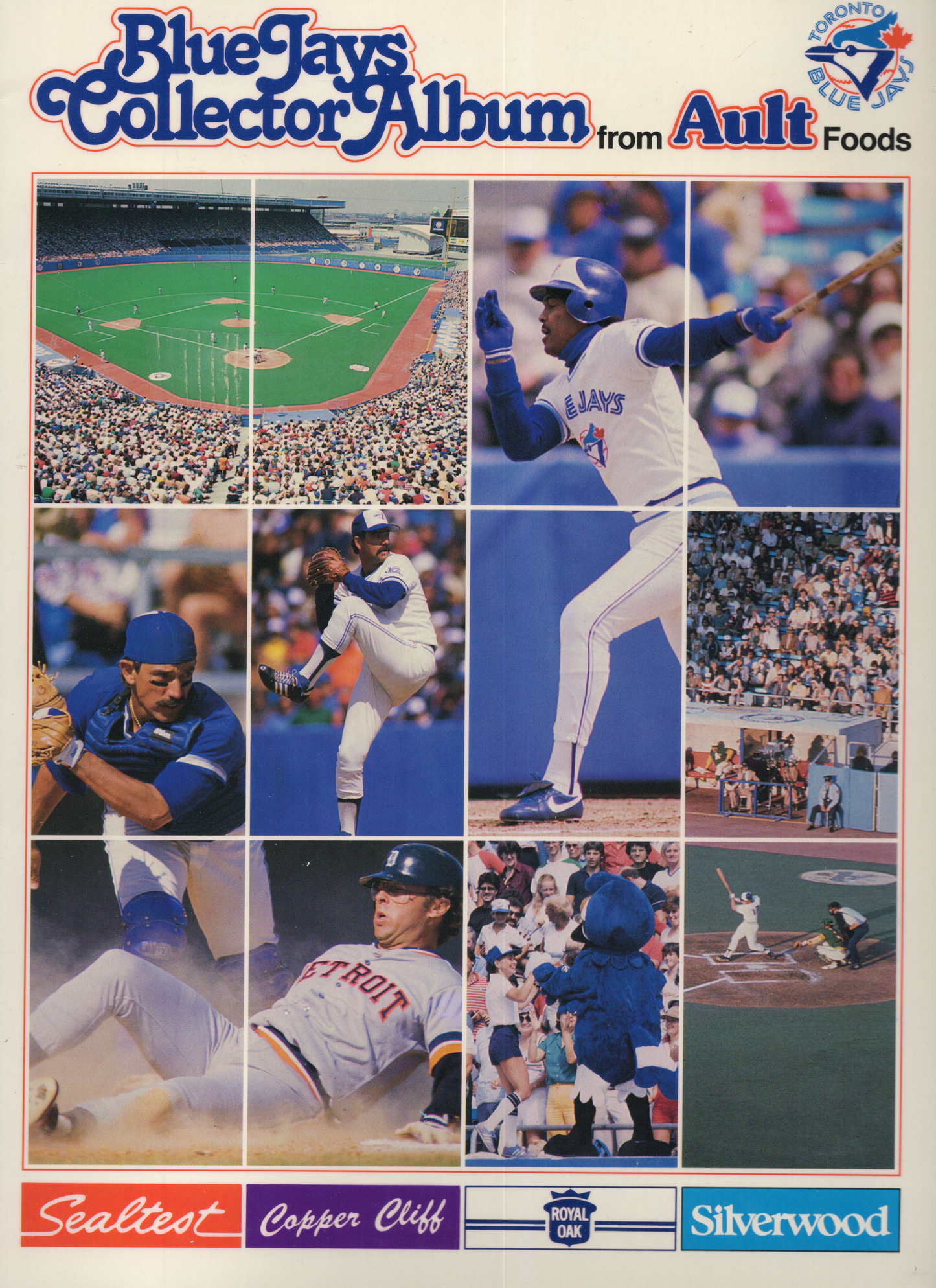 1988 MLB Toronto Blue Jays Ault Foods Baseball Card Sticker Album