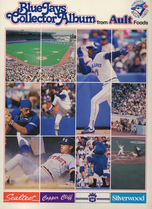 1988 MLB Toronto Blue Jays Ault Foods Baseball Card Sticker Album