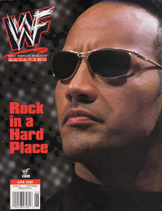 2000 WWF Magazine The Rock- 'Rock in a Hard Place' Vintage Wrestling Magazine