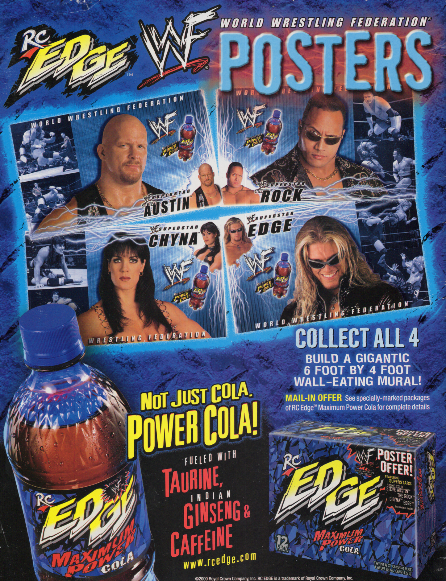 2000 WWF Magazine The Rock- 'Rock in a Hard Place' Vintage Wrestling Magazine