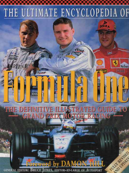 Vintage 1996 The Ultimate Encyclopedia of F1 Formula One Hardcover Book (256 Pages)