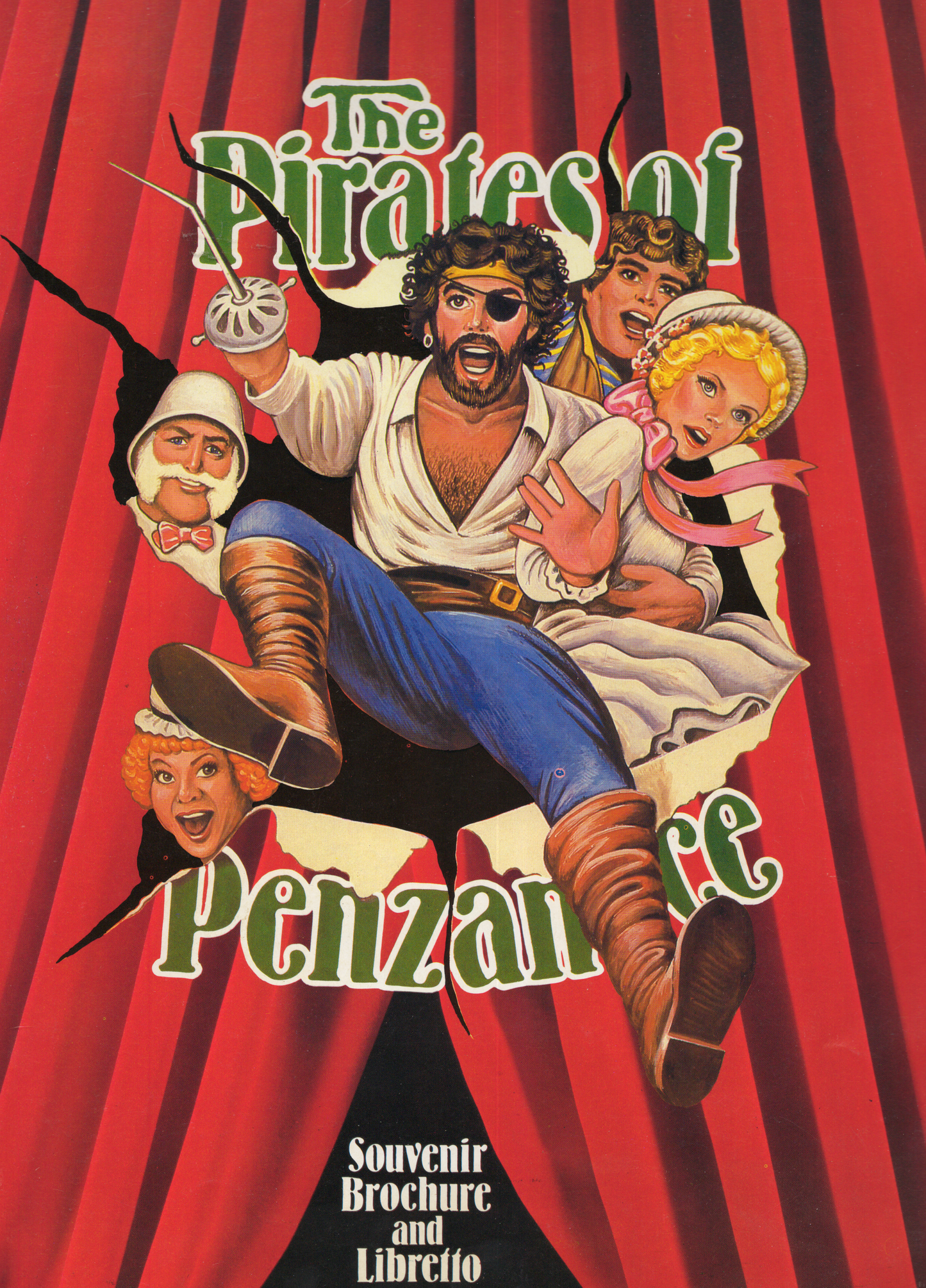 Vintage 1982 The Pirates of Penzance Souvenir Brochure & Libretto