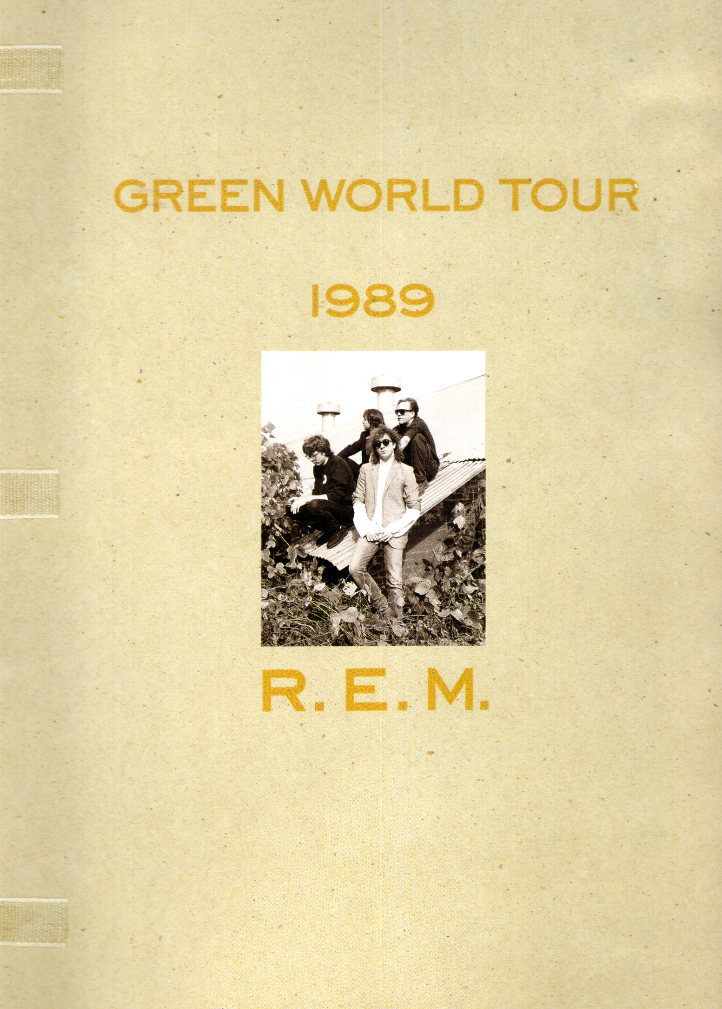 Vintage 1989 Official R.E.M. Green World Tour Concert Souvenir Program