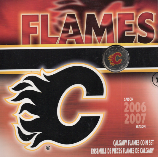 2006-07 Royal Canadian Mint Calgary Flames Official NHL 7-Coin Set