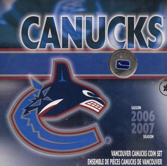 2006-07 Royal Canadian Mint NHL Vancouver Canucks Official Coin Set (7-Coin Pack)