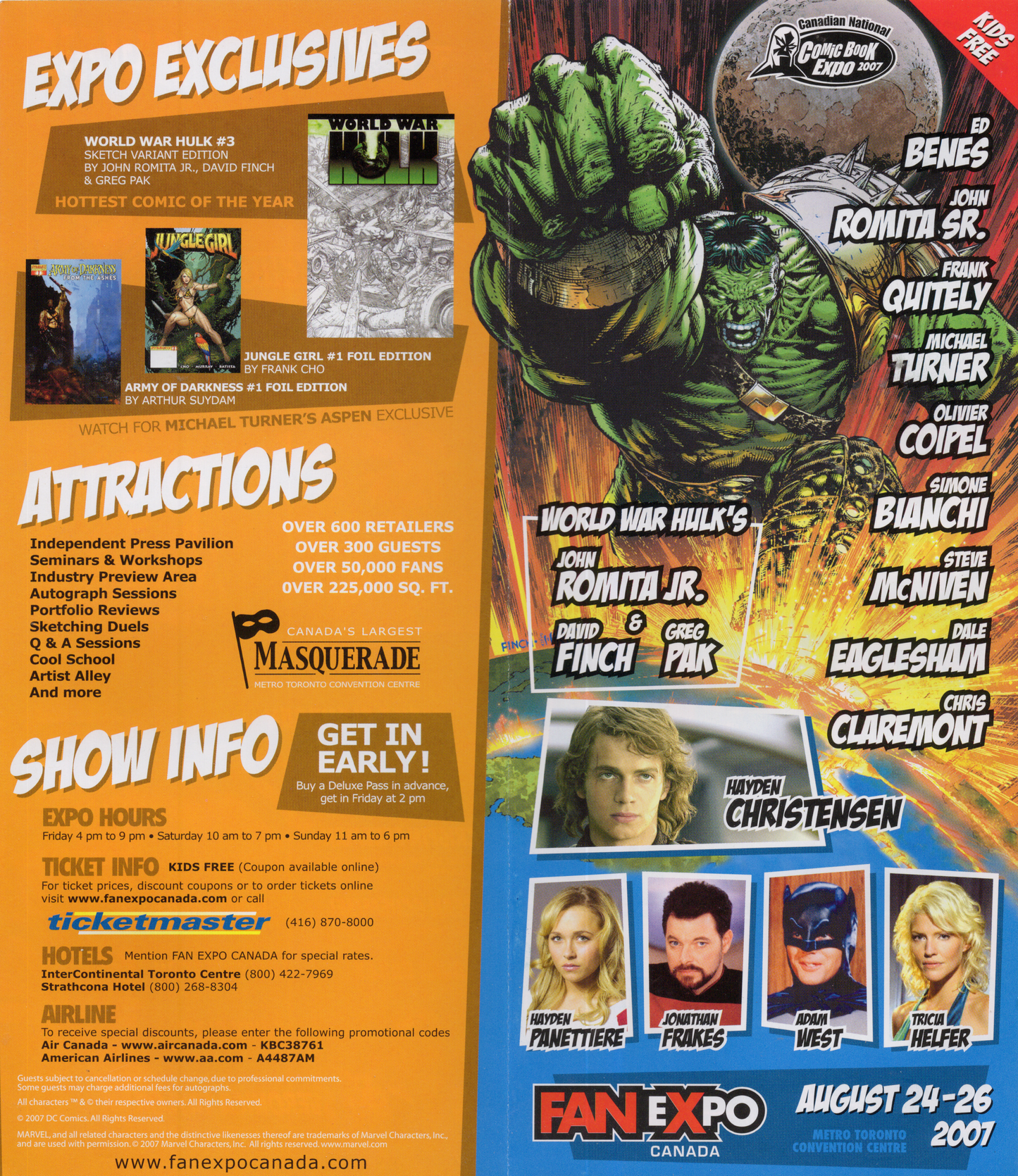 2007 Fan Expo Canada Official Program Guide (Metro Convention Centre)