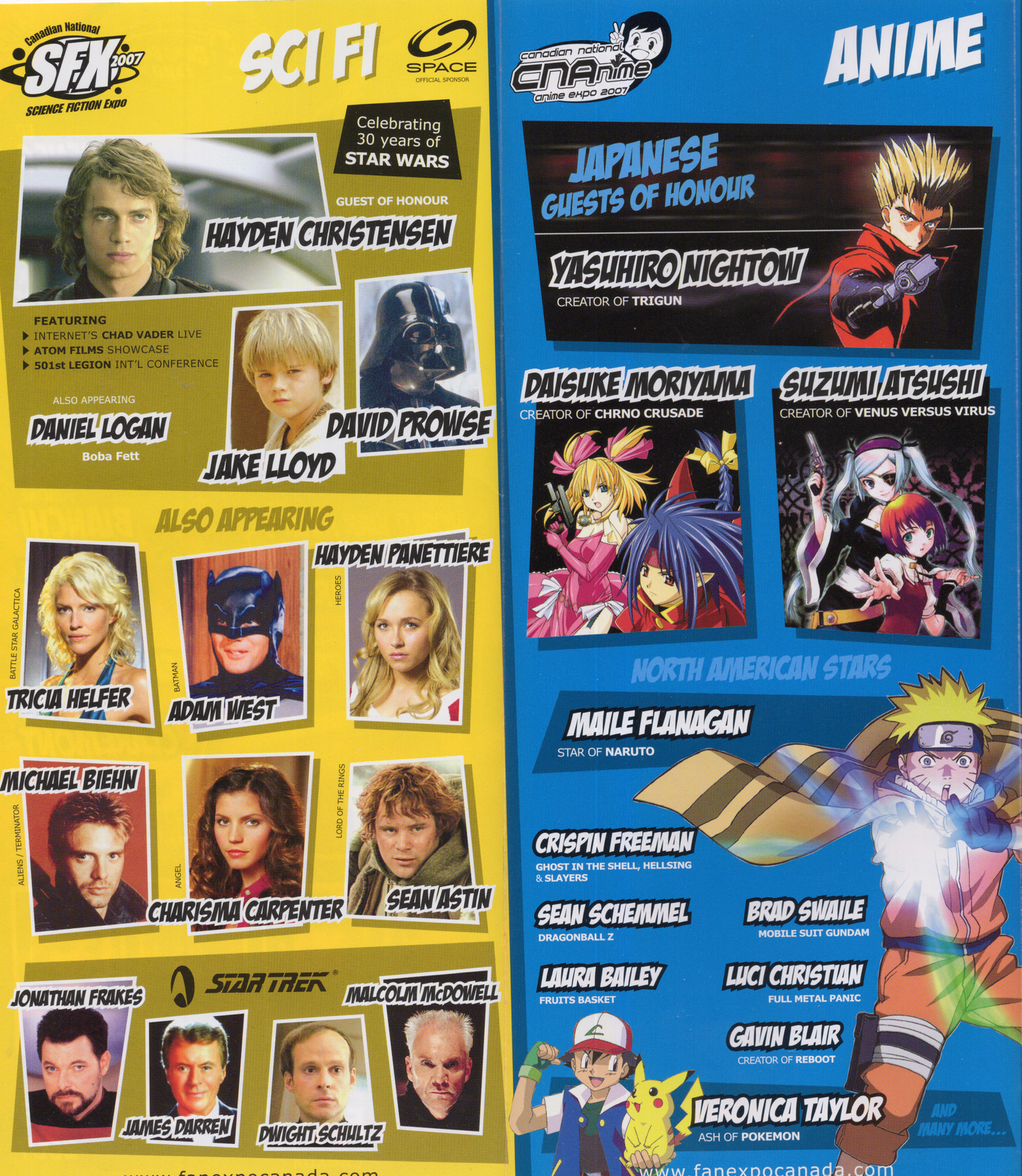 2007 Fan Expo Canada Official Program Guide (Metro Convention Centre)