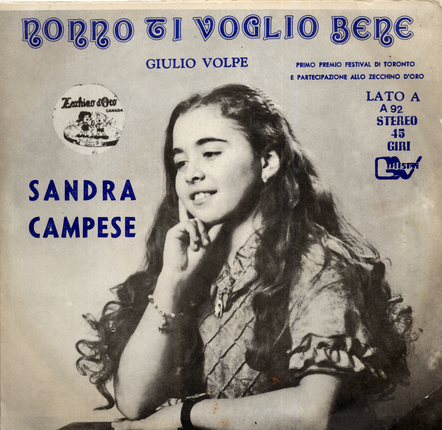 Vintage 1983 Sandra Campese- Everything is Beautiful 7-inch Vinyl Record