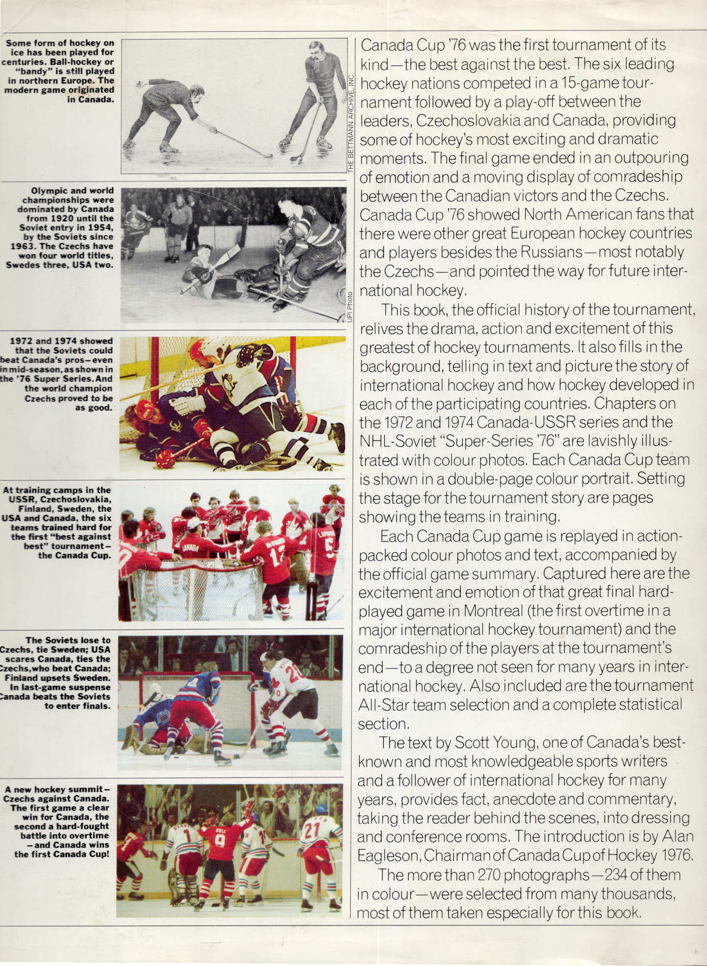 Vintage 1984 Original Canada Cup of Hockey: The Official History Hardcover Book