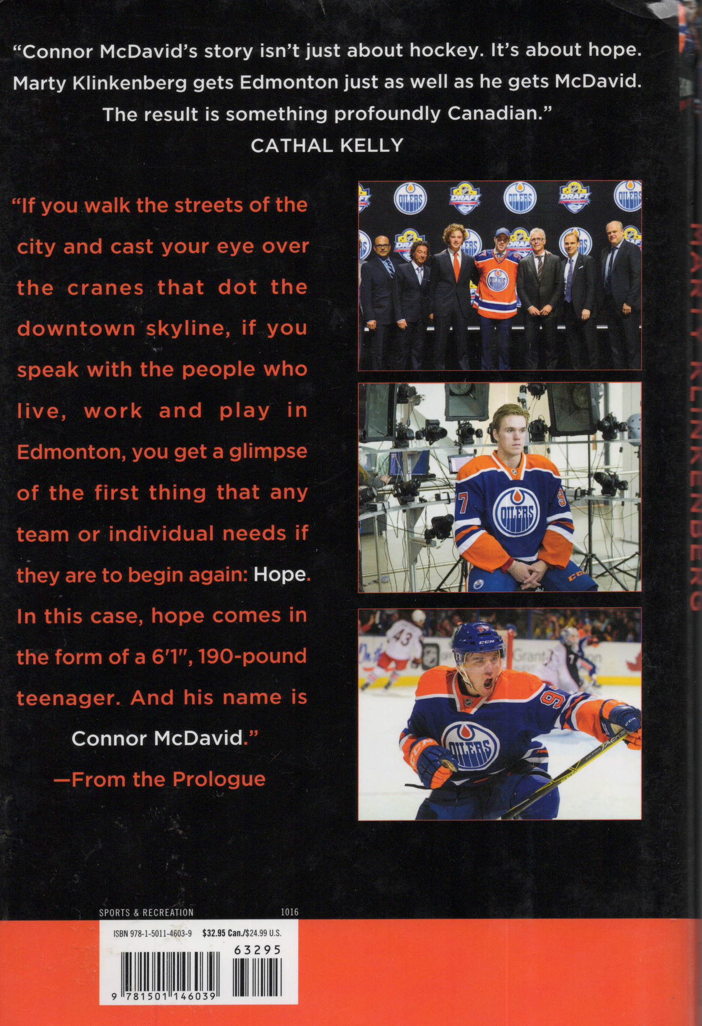 2016 Simon & Schuster Canada: The McDavid Effect Hardcover Book