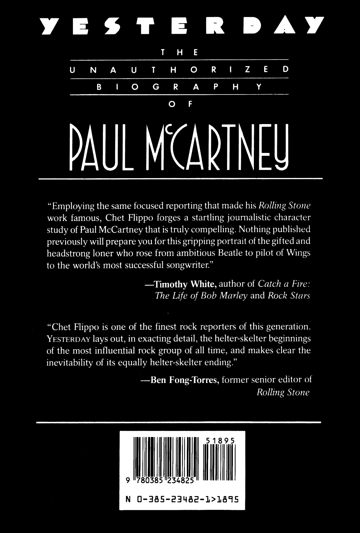 1988 St. Martin's Press: An Unauthorized Biography of Paul McCartney Hardcover Book