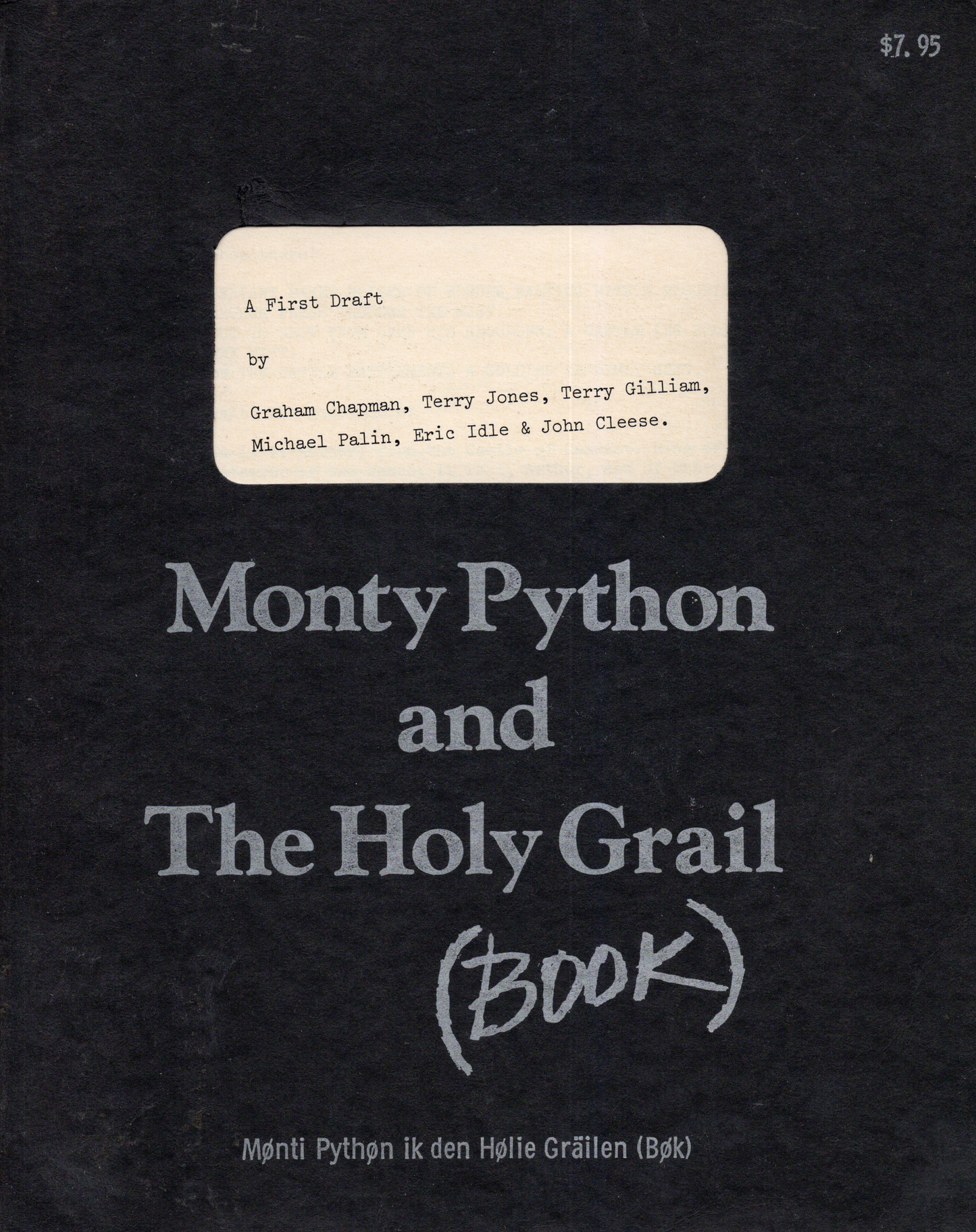 1977 Monty Python and the Holy Grail Book Paperback Book