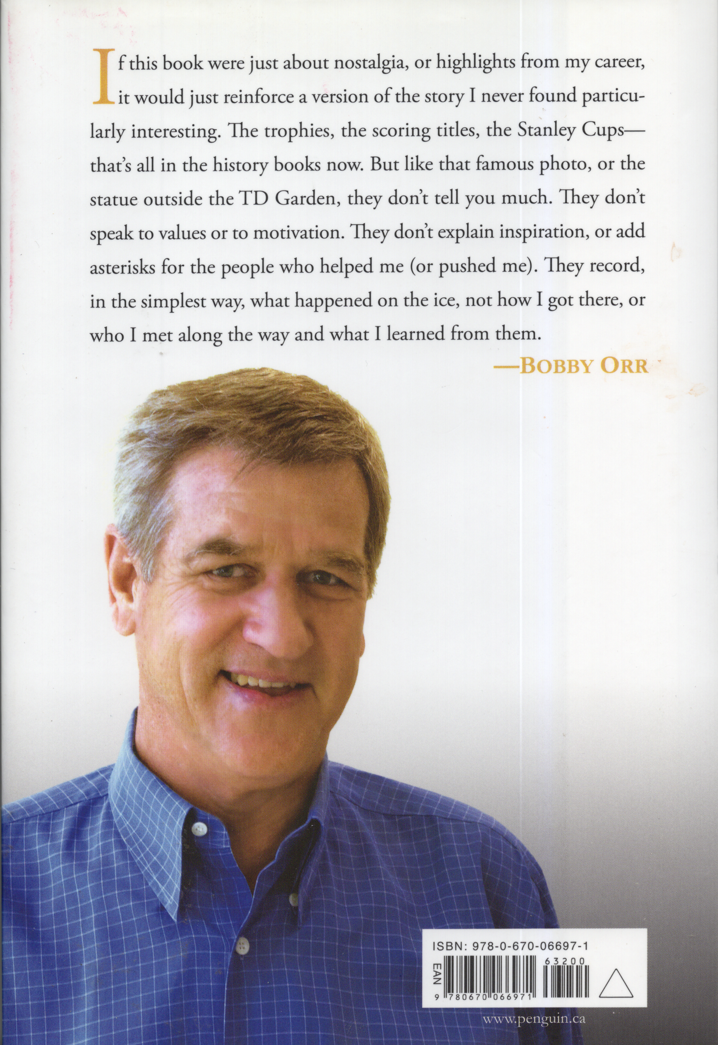 2013 Viking Canada: Bobby Orr: My Story Hardcover Book