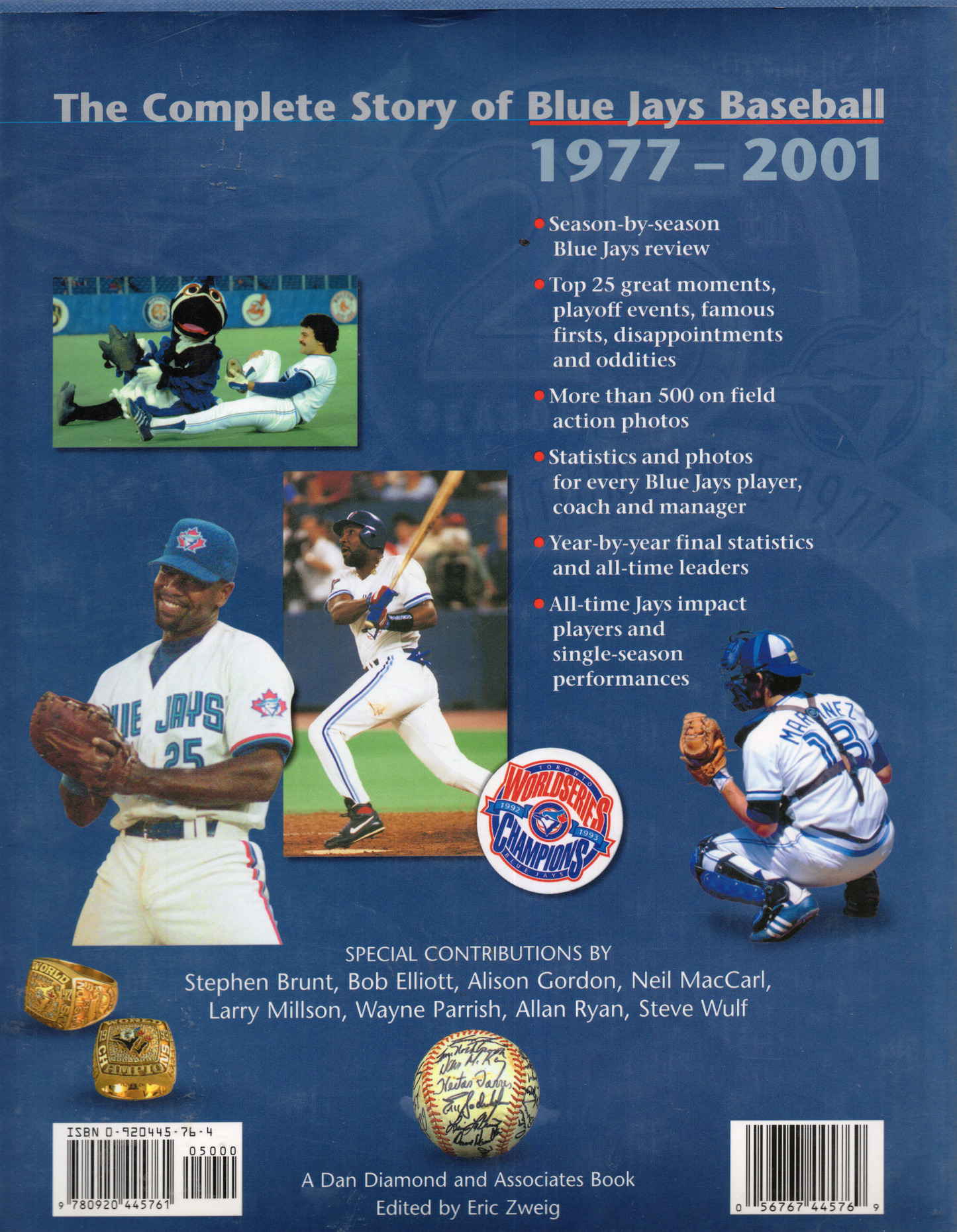 2002 MLB Toronto Blue Jays Official 25th Anniversary Commemorative Hardcover Book