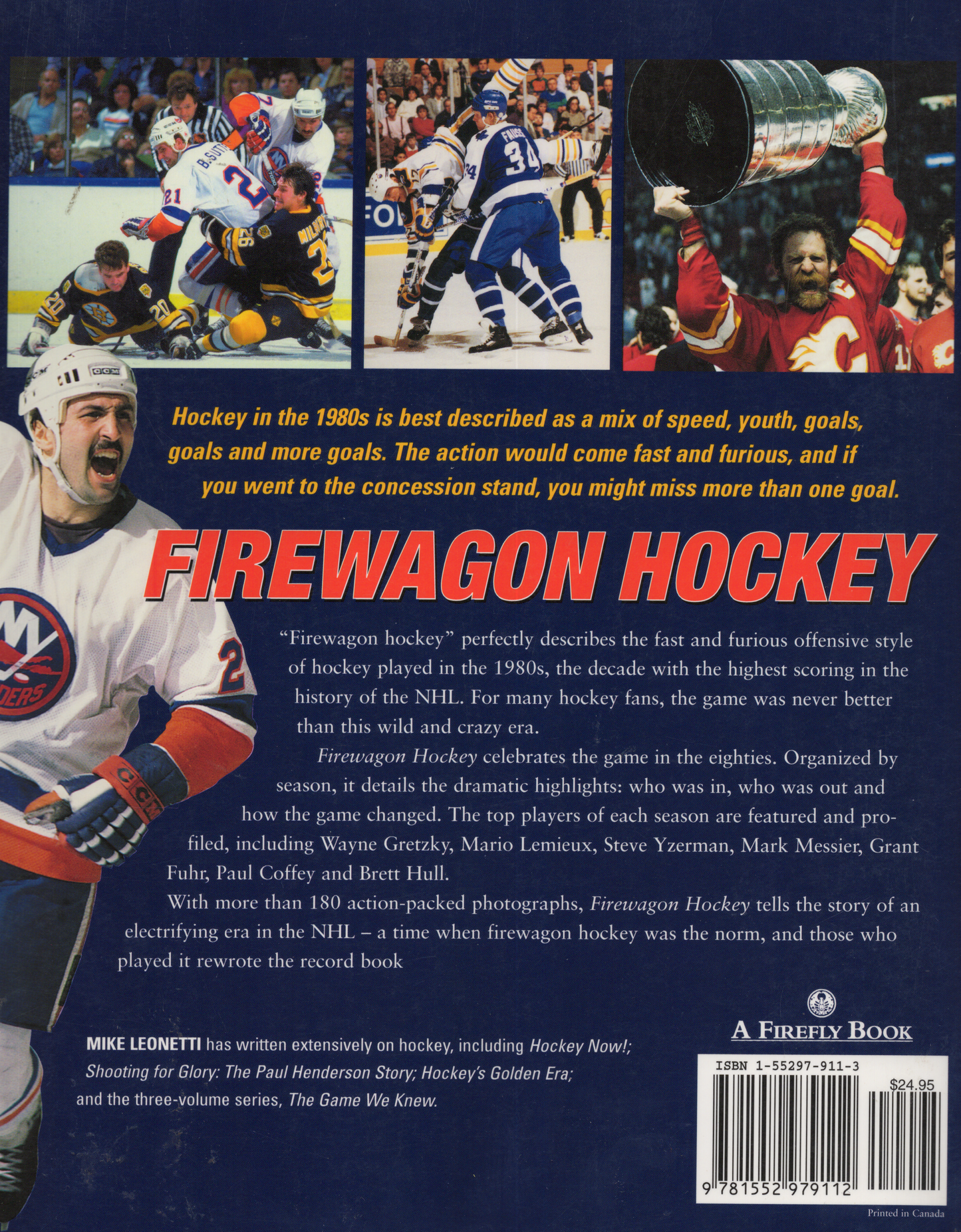 1988 Firefly: Firewagon Hockey The Game in the Eighties Paperback Book Wayne Gretzky