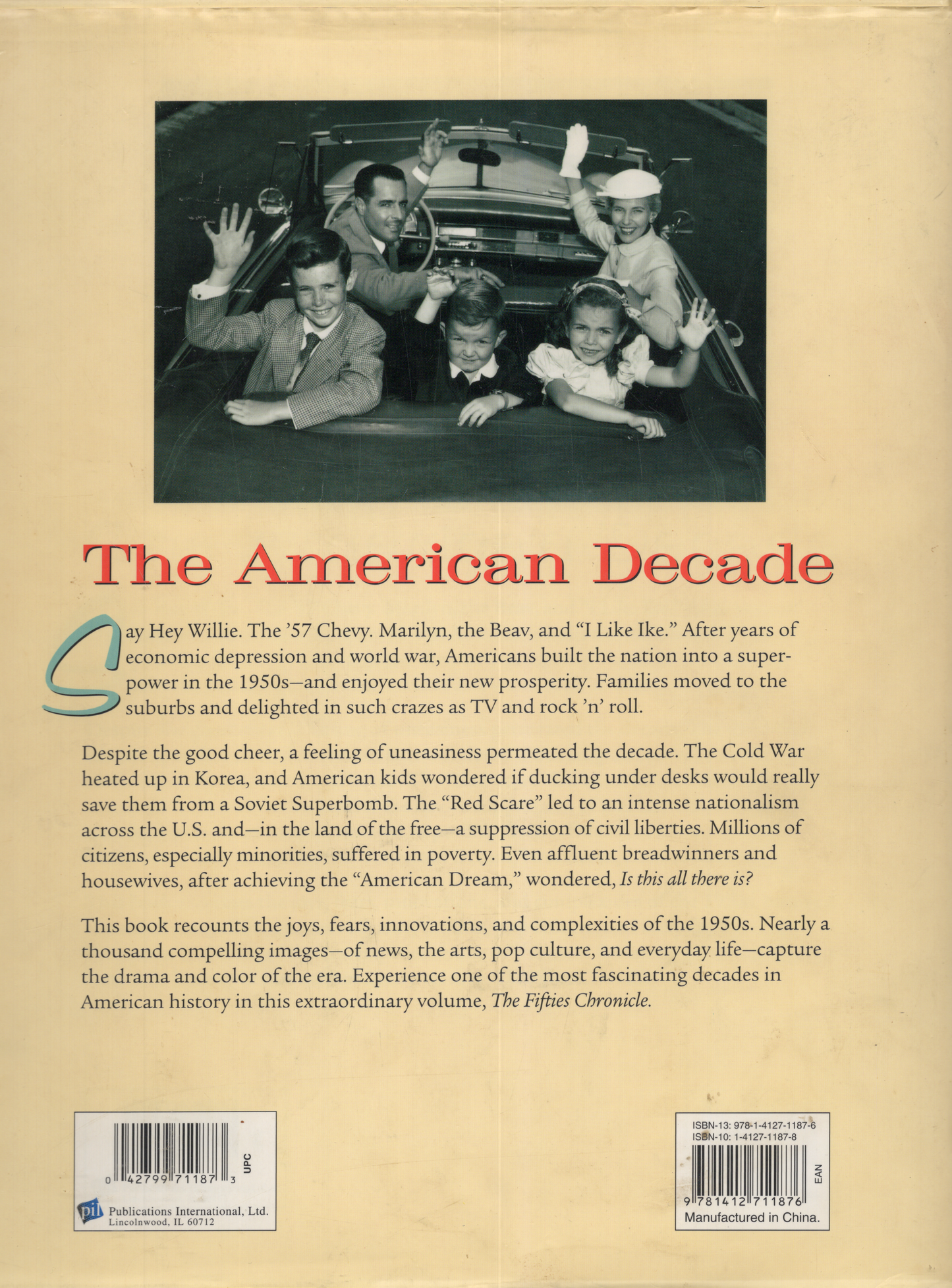 2006 Publications International: The Fifties Chronicle Hardcover Book
