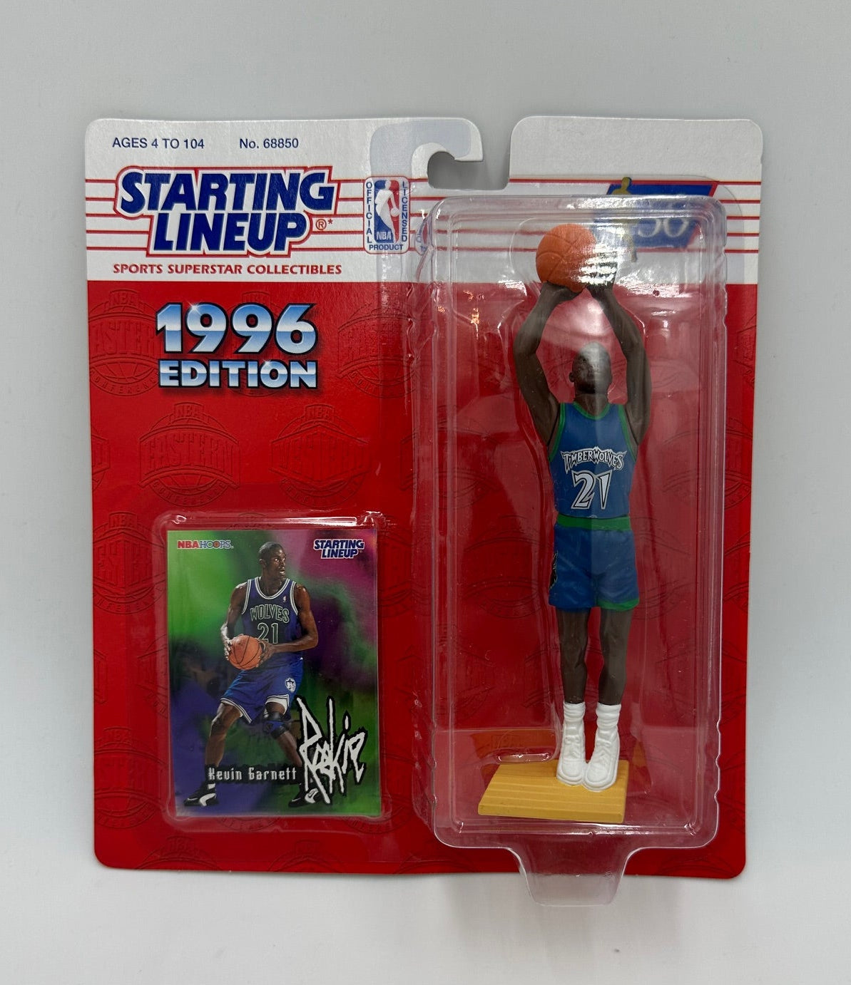 1996 Hasbro Starting Lineup Kevin Garnett 6-inch Action Figure Unopened