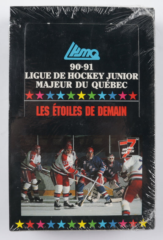 1990/91 LHMQ Hockey Card Wax Box (36 Packs) Possible Martin Brodeur Rookie