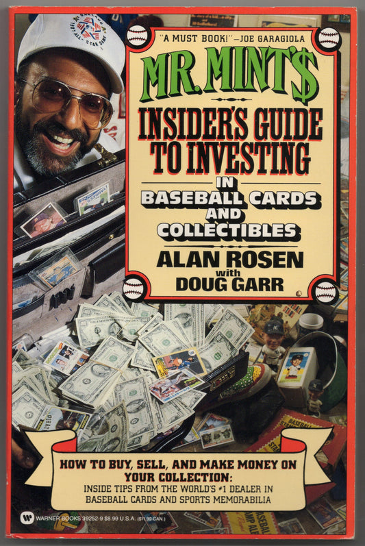 1991 Warner Books Mr. Mint's Insider's Guide to Investing in Baseball Cards Vintage Paperback