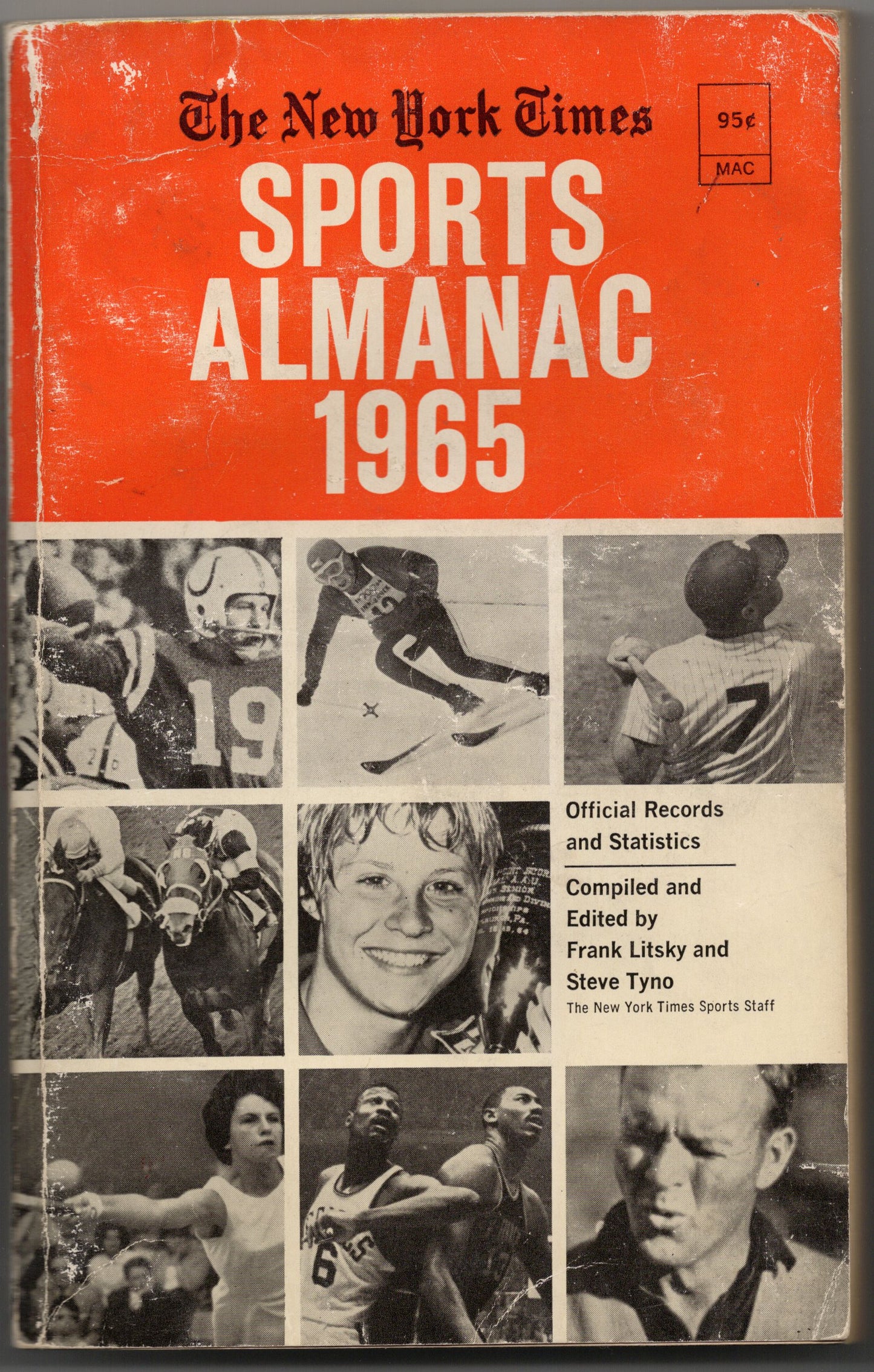 1965 The New York Times Sports Almanac Vintage Paperback