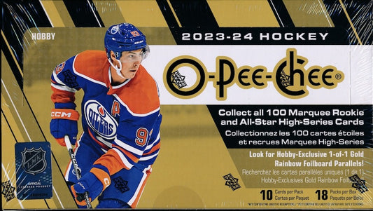 2023/24 OPC O-Pee-Chee NHL Hockey Hobby Box (18 Packs)