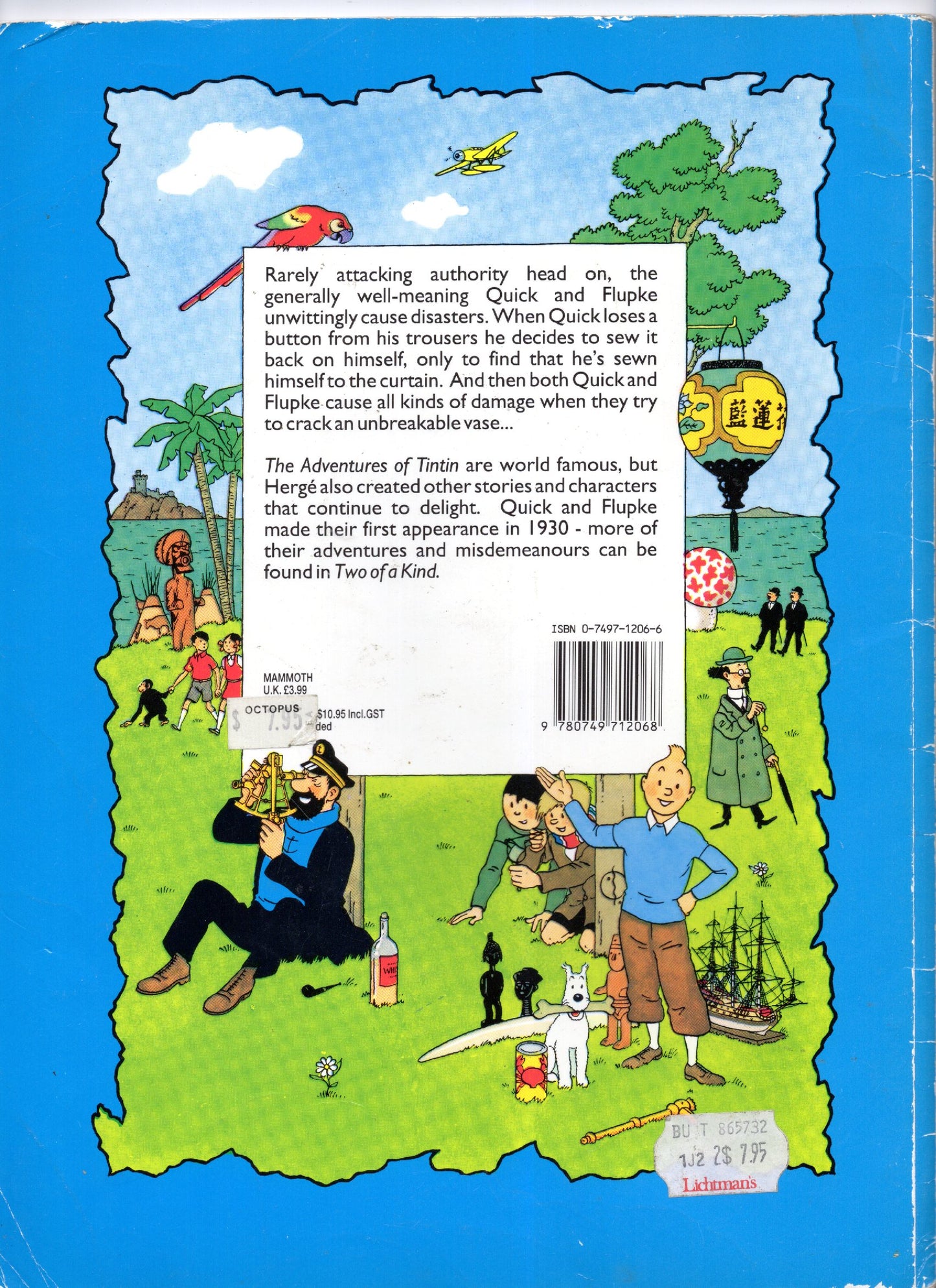 1992 Mammoth Quick & Flupke Double Trouble Vintage Paperback