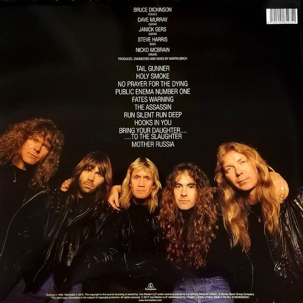 Iron Maiden No Prayer For The Dying 2015 Re-Release Vinyl Album (Sealed)