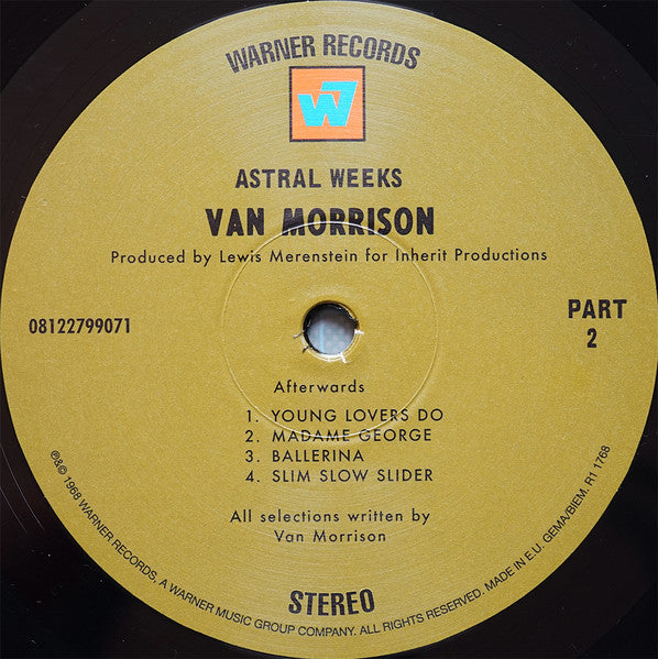 Van Morrison Astral Weeks 2020 Re-Release Vinyl Album