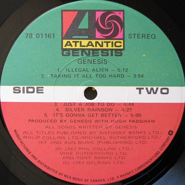 1983 Genesis Self-Titled Vintage Vinyl Record Album (Factory Sealed) Canada Pressing