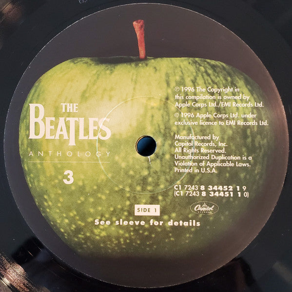 1993 The Beatles Anthology 3 Vintage Vinyl Record Album Set 3 LPs (Sealed) US Pressing