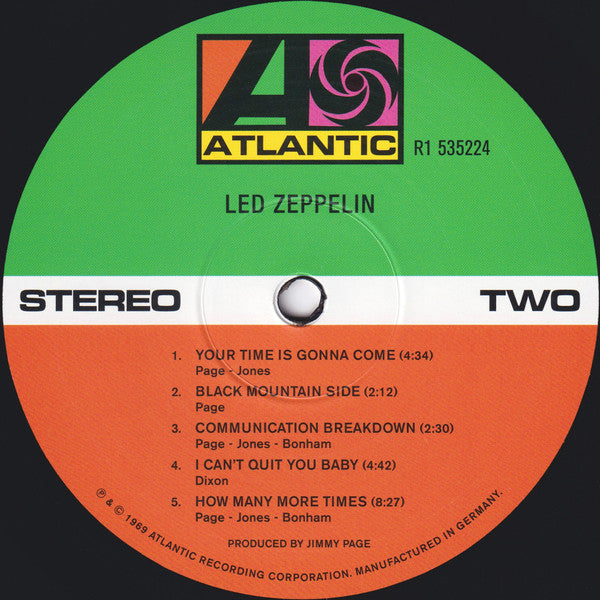 Led Zeppelin Debut Album 2020 Re-Release Vinyl Album